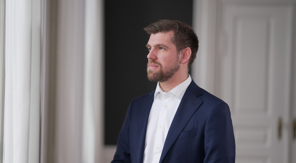 Kirkeminister Morten Dahlin indenfor By-, Land- og Kirkeministeriet