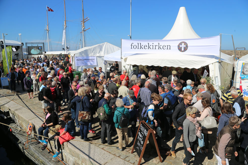 Billede af folkekirkens telt på Folkemødet